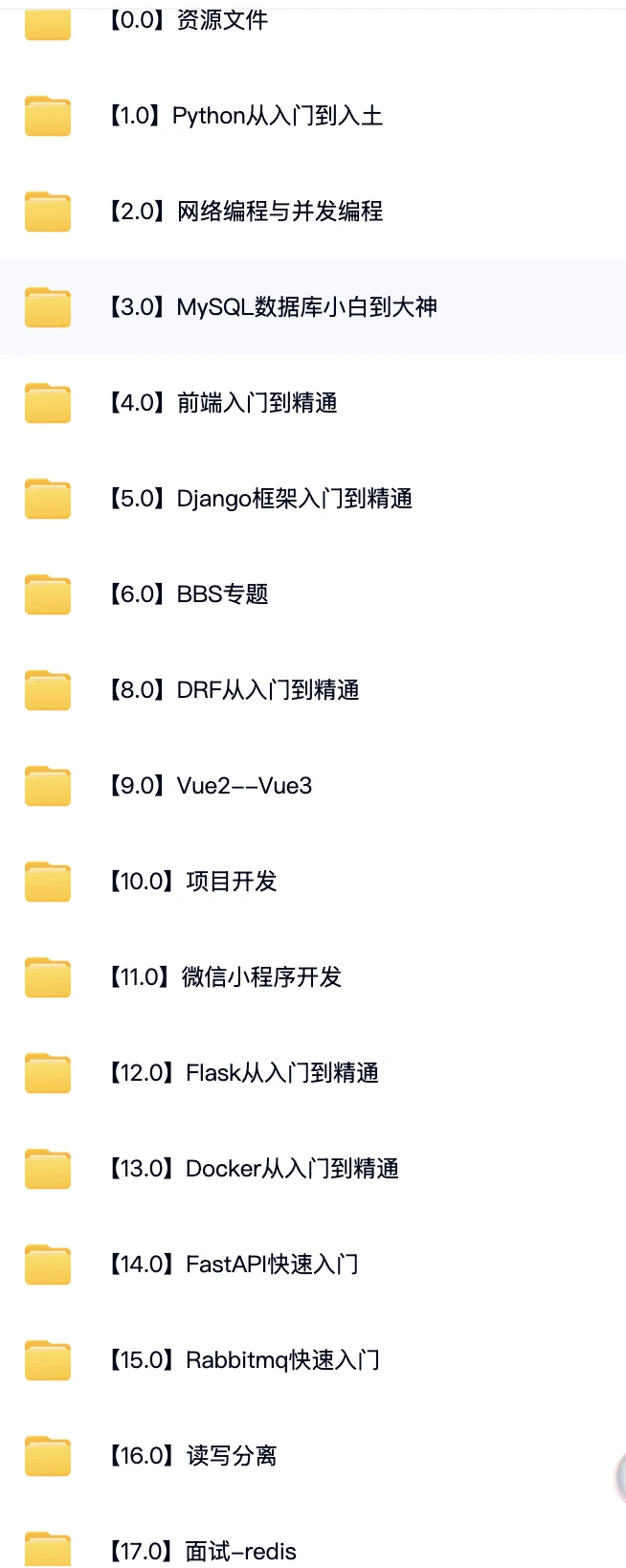 老baby2025年Python全栈开发第30期VIP就业班