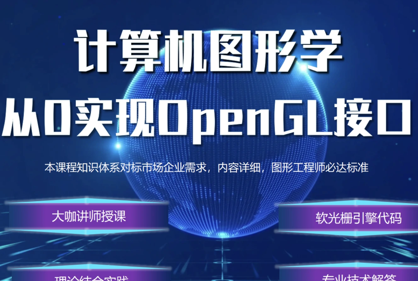 (补链)51CTO计算机图形学—从0开始构建一个OpenGL软光栅